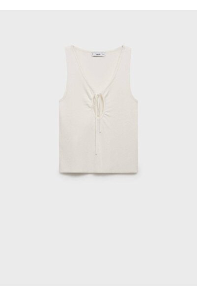 MANGO Woman Bowknot Woven Blouse