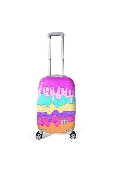 Coral High Kabin Boy 50 cm. Valiz Dondurma Desenli 16539