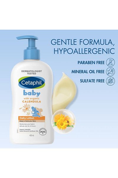 Cetaphil Cetaphil Baby Daily Lotion 400ml with Organic Calendula