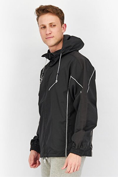 Puma Men Sports Fit Hooded Outdoor Jacket, Black