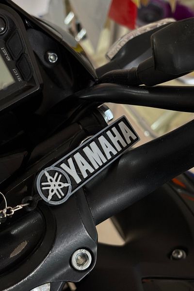Banxtre For Yamaha Engine Assembly Black-And-White Keychain (1 Pcs)