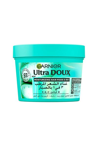 Garnier Ultra Doux Hair Food Moisturising Aloe Vera 3-in-1 Mask For Normal Hair - 390ML