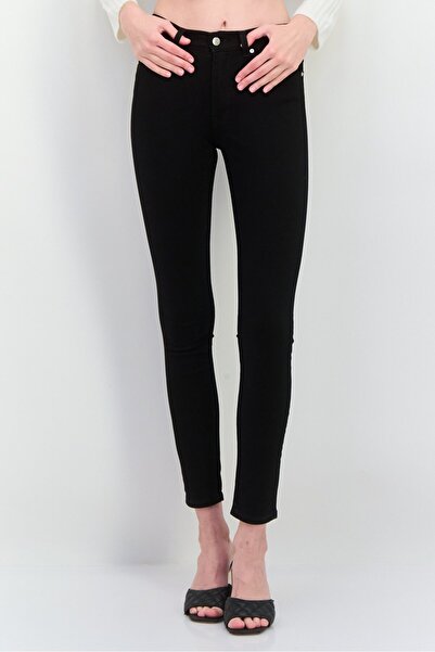 Gant Women Skinny Fit Solid Stretchable Jeans, Black