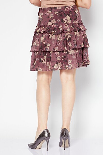 Ralph Lauren Lauren by Women Petite Floral Pattern Mini Skirt, Multicolor