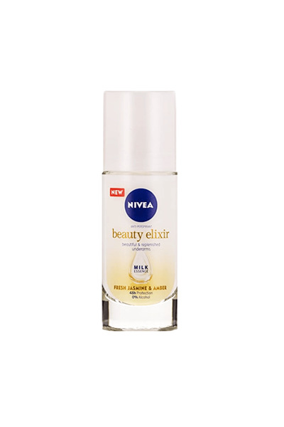 NIVEA Beauty Elixir Roll-On Deodorant with Jasmine and Amber Scent - 40ml
