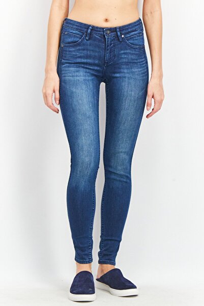 Calvin Klein Jeans Women Skinny Fit Plain Stretchable Denim Jeans, Blue