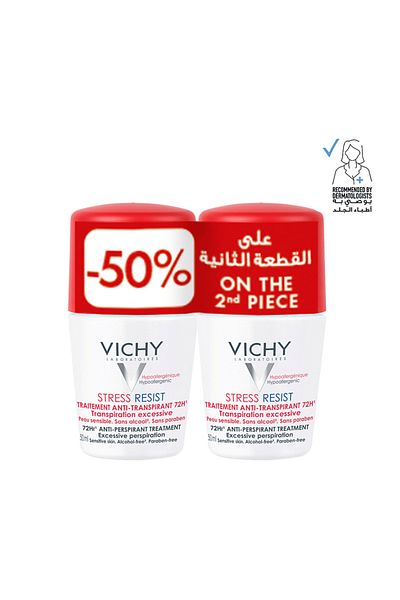 Vichy Vichy 2-Piece Excessive Antiperspirant Roll-On 72H - 50+50ml