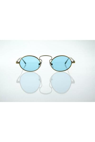FRANCO VITAL Atlas Ant.Mgld 42-26 140 Sunglasses Blue Glass
