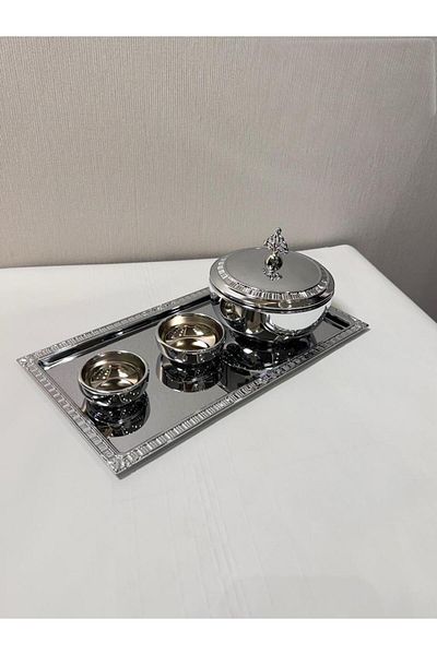 aljahwari Large silver Tabsi and date set