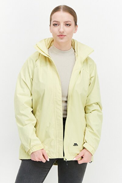 Trespass Women Brand Logo Windbreaker Jacket, Light Yellow