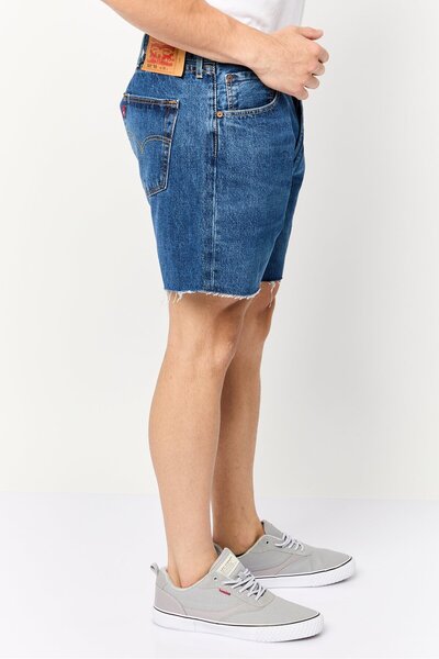 Levi's Men Washed Denim Shorts, Blue