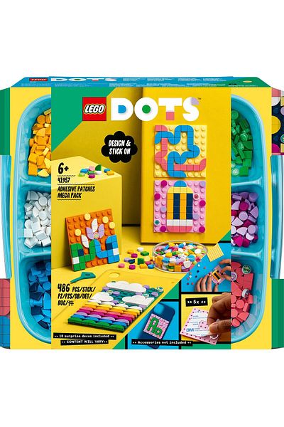 LEGO LEGO DOTS Adhesive Patches Mega Pack 41957 DIY Craft Kit 486 Pieces