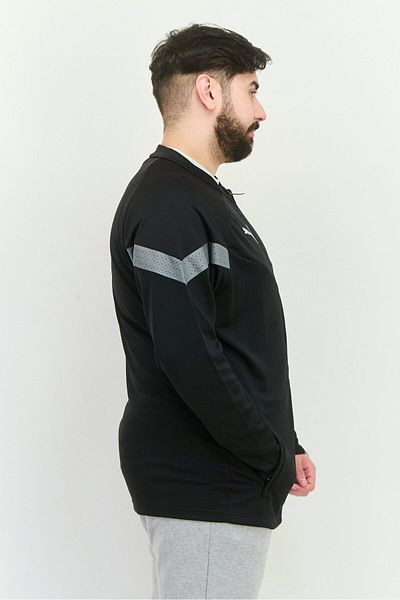 Puma Men Slim Fit Long Sleeve Outdoor Sweatshirt, Black