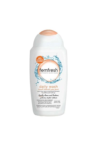 Femfresh فيم فريش غسول يومي للمناطق الحميميه 250مل بالصبار برتقالي