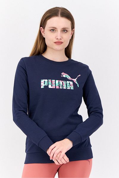 Puma Women Regular Fit Outdoor Sweatshirts, Navy