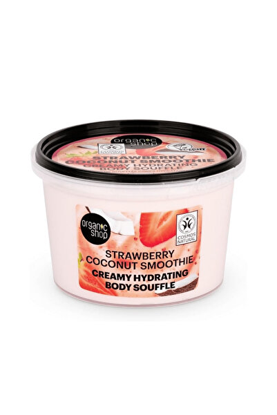 organic shop كريم منعم للجسم بنكهة الفراولة وجوز الهند - 250 مل