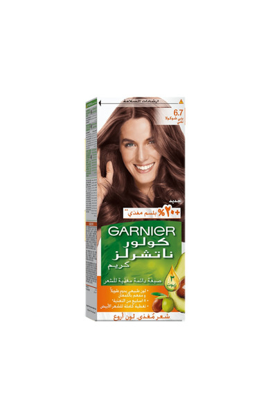 Garnier Color Naturals-6.7 Pure Chocolate (025501) --- جارنير صبغه بني شوكولاته 6.7