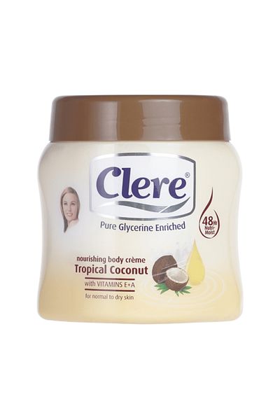 Clere Tropical Coconut Body Cream - 500ml