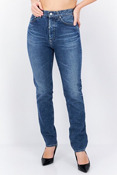 Adriano Goldschmied Women Regular Fit Washed Denim Jean, Blue