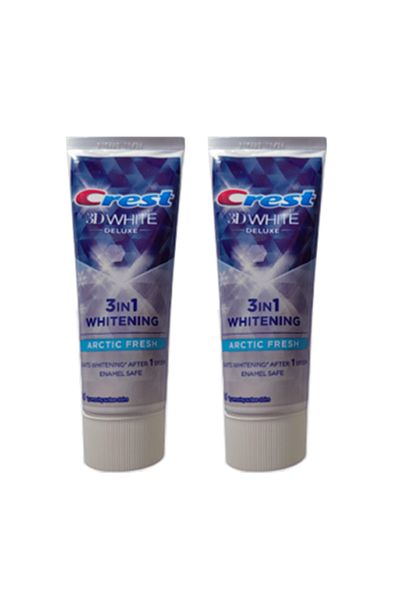 CREST 3D White Deluxe Arctic Fresh Toothpaste - 2x75ml