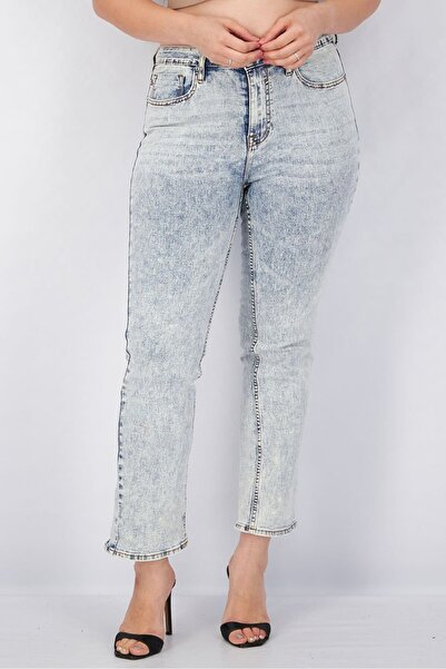 Vigoss Women Straight Washed Stretchable Jeans, Light Wash