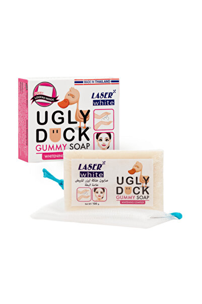 LASER WHITE صابونة تبييض البشرة من Ugly Duck Gummy Soap - 100 جم