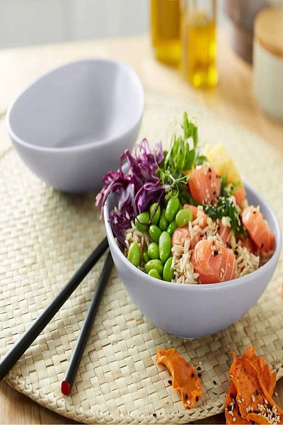 Tchibo 2 Pcs Set Of Bowls, Grey