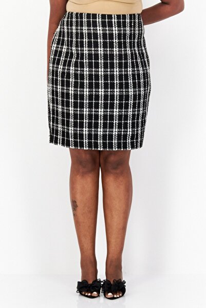 Calvin Klein Women Plus Size Textured Mini Skirts, Black