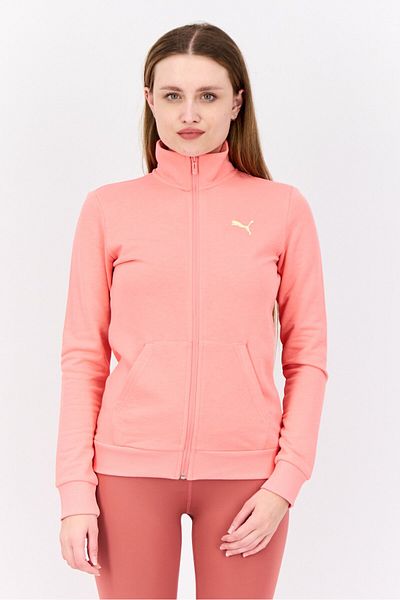 Puma Women Regular Fit Full Zip Outdoor Jacket, Peach