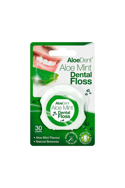 AloeDent خيط تنظيف الأسنان بنكهة الصبار والنعناع - 30 متر
