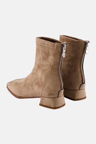 Steve Madden Women Ention Zipper Up Ankle Boots, Taupe