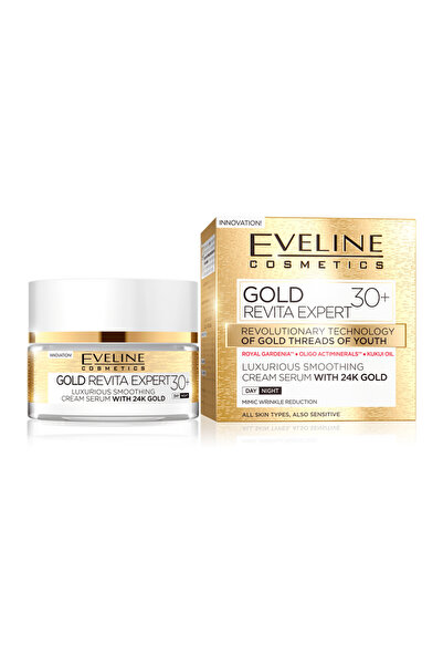 Eveline Cosmetics كريم إيفلين جولد ليفت إكسبيرت الليلي والنهاري المضاد للتجاع...