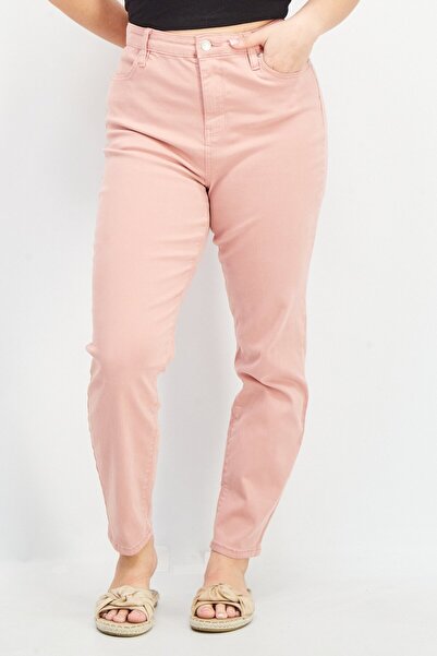Buffalo Women Skinny Fit 27 Inseam High Rise Stretchable Jeans, Pink