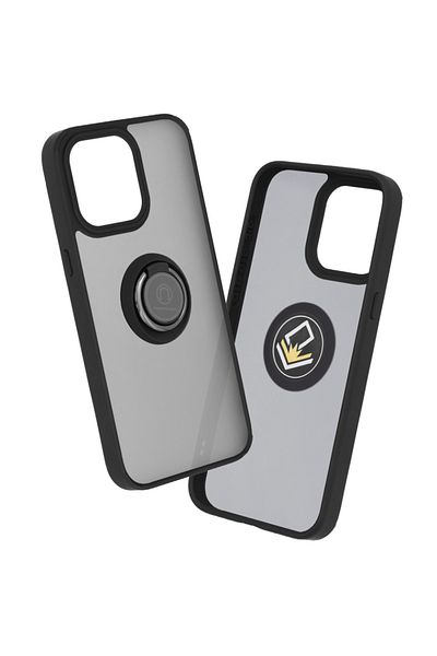 SKYDDAR INNOVATION Case For Iphone 15 Pro Max, Glinth Rotating Ring, Magnetic Compatibility, Black, Sticker Set