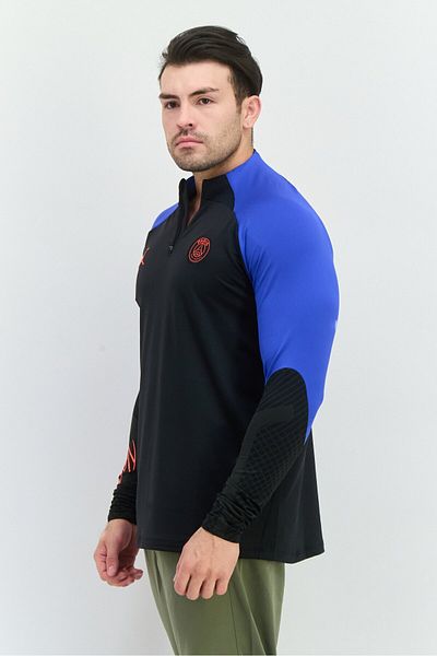 Nike Men Slim Fit Logo Sleeve Training Sweatshirt, Black