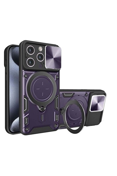 SKYDDAR INNOVATION Husă pentru iPhone 15 Pro, CamGuard Pro, inel magnetic, pr...