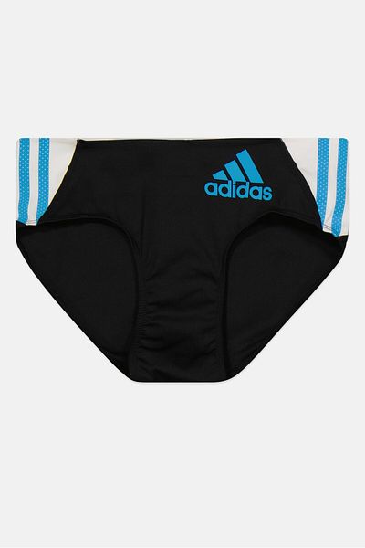 adidas Women Brand Logo Bikini, Black