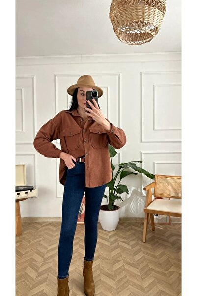 EvaGlams Kadın Koyu Mavi Dar paça Yüksek Bel Denim Likralı Kot Pantolon Süper Skinny