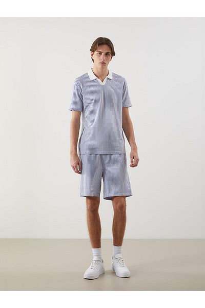 LC Waikiki Ανδρικό μπλουζάκι με ριγέ γιακά XSIDE Polo (S5)