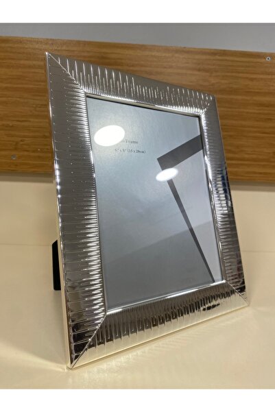 PLUS HOME Photo Frame Silver Metal Brass 15X20