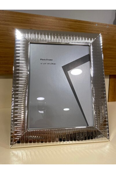 PLUS HOME Photo Frame Silver Metal Brass 15X20