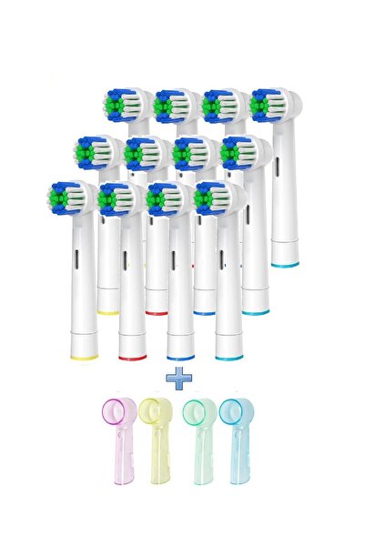 Toocare Oral-B Şarjlı ve Pilli Diş Fırçası Uyumlu 12 Adet Pricesion Clean Yed...