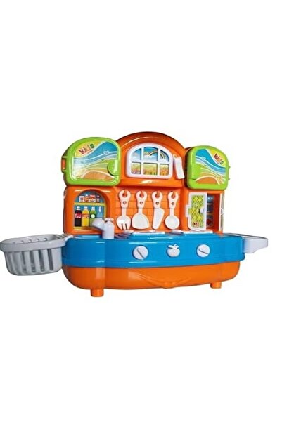 rexa مجموعة مطبخ صندوق الكنز العامة للأطفال (برتقالي وأزرق)