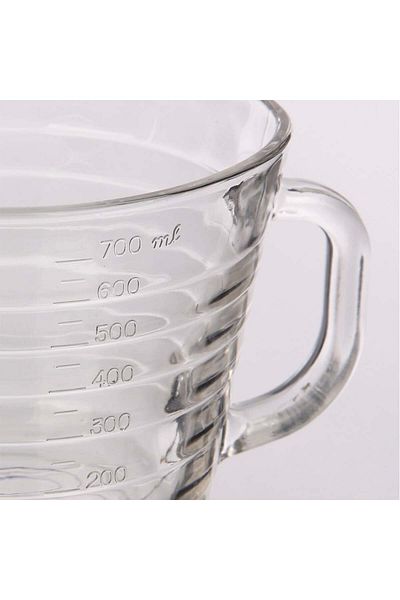 PUFO Spumator de lapte din sticlă, pentru spumarea laptelui, cappuccino, tip carafă barista cu mâner