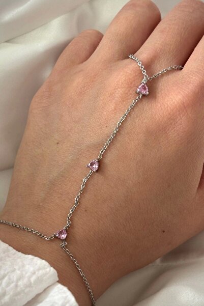 Leo'Stone Pink Zircon Stone Design Women's Şahmeran
