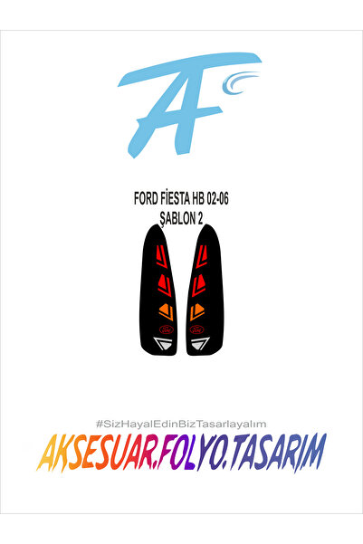 aksesuar folyo tasarım Ford Fiesta Hb 2002-2006 Stop Folyo