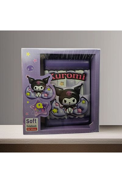 Meyra Accessories Kuromi Soft Notebook Soft Cover Notebook Notebook Agenda Daily Cute Gift