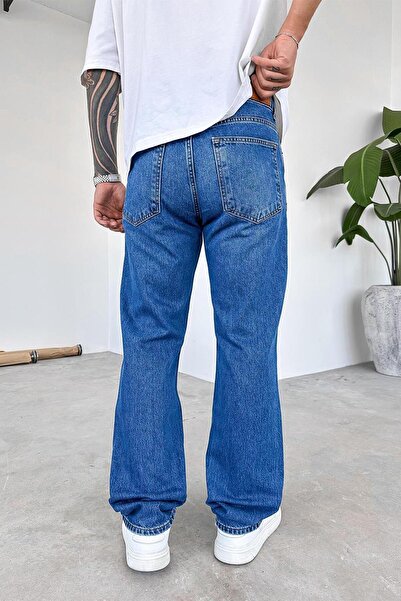 HAFKAGİYİM Mavi Soft Degrade Premium Baggy Pantolon