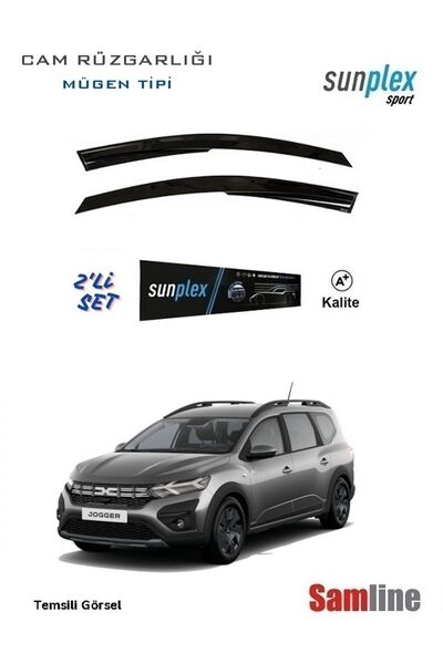 SUNPLEX Dacıa Jogger 2024 Modeller Için Cam Rüzgarlığı Takımı 2'li Set