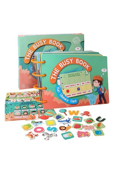 Toyska Carte Educativa Cu Stickere Reutilizabile The Busy Book, 20 Pagini, ®